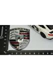 Porsche Ön Kaput Silver 3m Logo Amblem Arma