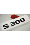 S 300 Bagaj Parlak Siyah Abs 3m 3d Yazı Logo