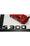 S 300 Bagaj Parlak Siyah Abs 3m 3d Yazı Logo
