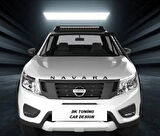 DK Tuning Navara Siyah Abs Ön Kaput Ve Bagaj Yazı Nissan İle Uyumlu