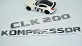 DK Tuning CLK200 Kompressor Bagaj Krom ABS 3M 3D Yazı Logo Benz İle Uyumlu