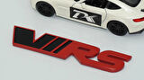 DK Tuning Skoda VRS Bagaj Kırmızı Siyah Kırmızı Siyah 3M 3D Logo Arma