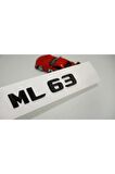 Ml 63 Bagaj Parlak Siyah Abs 3m 3d Yazı Logo