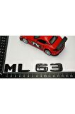 Ml 63 Bagaj Parlak Siyah Abs 3m 3d Yazı Logo