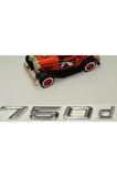 Bmw 750d Bagaj Krom Metal 3m 3d Yazı Logo
