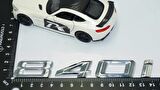 DK Tuning 840i Bagaj Krom Metal 3M 3D Yazı Logo Bmw İle Uyumlu