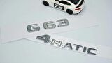 DK Tuning G63 4Matic Bagaj Krom ABS Yazı Logo Benz İle Uyumlu