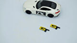 DK Tuning GT Direksiyon Sarı Siyah Logo Amblem Ford İle Uyumlu