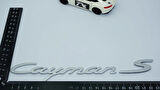 DK Tuning Porsche Cayman S Bagaj 3M 3D Gri ABS Yazı Logo Amblem