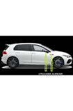 Volkswagen Golf R32 Yan Aynalar Ve Çamurluk Yanı Damla Desen Bıçak Logo Arma Seti