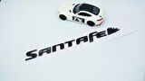 DK Tuning Hyundai SantaFe Bagaj Siyah ABS 3M 3D Yazı Logo Amblem