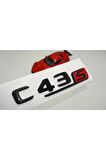 C 43s Bagaj Parlak Siyah Abs 3m 3d Yazı Logo
