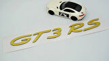 DK Tuning Porsche 911 GT3 RS Bagaj Gold ABS Yazı Logo Amblem