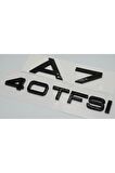 Audi A7 40 TFSi Parlak Siyah ABS 3M 3D Bagaj Yazı Logo Ürün