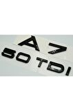 Audi A7 50 Tdi Parlak Siyah Abs 3m 3d Bagaj Yazı Logo Orjinal Ürün