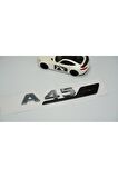 DK Benz A 45S Bagaj Siyah Krom ABS 3M 3D Yazı Logo