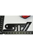DK Subaru STi Siyah Metal 3M 3D Bagaj Yazı Logo Ürün