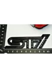 DK Subaru STi Siyah Metal 3M 3D Bagaj Yazı Logo Ürün