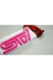 DK Subaru STi Pembe Metal 3M 3D Bagaj Yazı Logo Ürün