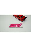 DK Subaru STi Pembe Metal 3M 3D Bagaj Yazı Logo Ürün