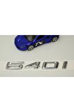Bmw 540i Bagaj Krom Metal 3m 3d Yazı Logo