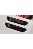 Alfa Romeo 145 146 147 Çamurluk Yanı Ve Ayna Metalize Damla Desen 3m Logo Arma