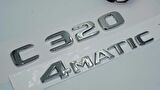DK Tuning Benz C320 4Matic Bagaj Krom ABS 3M 3D Yazı Logo