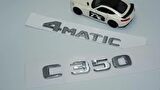 DK Tuning Benz C350 4Matic Bagaj Krom ABS 3M 3D Yazı Logo