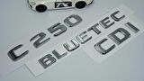DK Tuning Benz C250 CDi Bluetec Bagaj Krom ABS 3M 3D Yazı Logo