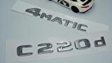 DK Tuning Benz C220d 4Matic Bagaj Krom ABS 3M 3D Yazı Logo