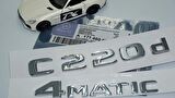 DK Tuning Benz C220d 4Matic Bagaj Krom ABS 3M 3D Yazı Logo