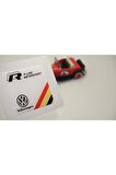 Volkswagen R Line Motorsport Logo Damla Silikon Plaka Logo Arma Amblem Yeni Stil