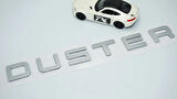 DK Tuning Duster Ön Kaput Gri ABS 3M 3D Yazı Logo Dacia İle Uyumlu