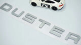 DK Tuning Duster Ön Kaput Gri ABS 3M 3D Yazı Logo Dacia İle Uyumlu