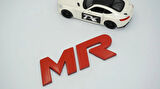 DK Tuning Lancer Evolution MR Kırmızı Bagaj Yazı Logo Mitsubishi İle Uyumlu