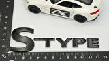 DK Tuning S Type Bagaj Siyah Yazı Logo 2001 2010 Jaguar İle Uyumlu