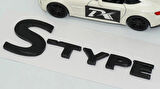 DK Tuning S Type Bagaj Siyah Yazı Logo 2001 2010 Jaguar İle Uyumlu
