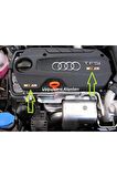Audi A1 Logo Motor Kapağı Damla Silikon Plaka Logo Arma Amblem Yeni Stil