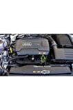 Audi A3 Logo Motor Kapağı Damla Silikon Plaka Logo Arma Amblem Yeni Stil