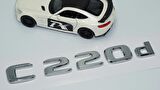 DK Tuning C 220d Bagaj Krom ABS 3M 3D Yazı Logo Benz İle Uyumlu