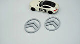 DK Tuning Citroen C3 C4 C5 C6 Gri ABS Yan Kanatlar Logo Arma Seti