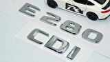 DK Tuning E280 CDi Bagaj Krom ABS 3M 3D Yazı Logo Benz İle Uyumlu