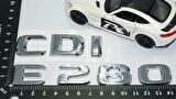 DK Tuning E280 CDi Bagaj Krom ABS 3M 3D Yazı Logo Benz İle Uyumlu