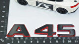 DK Tuning A 45 Bagaj Kırmızı Siyah ABS Yazı Logo Benz İle Uyumlu