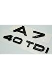 Audi A7 40 Tdi Parlak Siyah Abs 3m 3d Bagaj Yazı Logo Orjinal Ürün