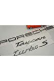 Porsche Taycan Turbo S Bagaj 3m 3d Abs Yazı Logo Amblem Seti Uyumlu