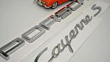 DK Tuning Porsche Cayenne S Bagaj 3M 3D ABS Yazı Logo Amblem Seti