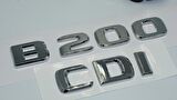 Dk Tuning B200 Cdi Bagaj Krom Abs 3m 3d Yazı Logo Benz İle Uyumlu