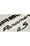 Porsche Panamera 4s Bagaj 3m 3d Abs Yazı Logo Amblem Seti Uyumlu