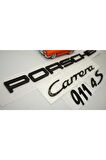Porsche Carrera 911 4s Uyumlu Bagaj 3m 3d Abs Yazı Logo Amblem Seti